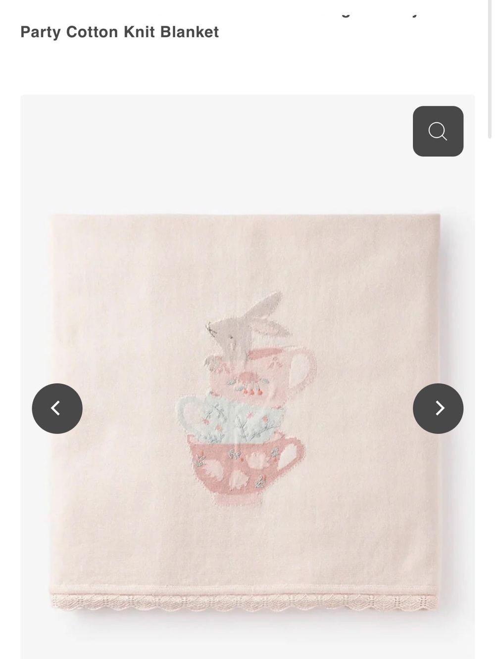 Elegant baby blanket NWT